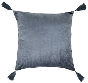 Βελουτέ Διακοσμητικό Μαξιλάρι (50x50) Kentia Stylish Ivanna 24 Dark Grey