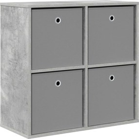 vidaXL Πλαϊνό γραφείο Σκυρόδεμα Γκρι 68,5 x 32 x 67 εκ