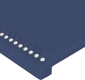 vidaXL Κεφαλάρι Μπλε 90x5x118/128 εκ. Ύφασμα