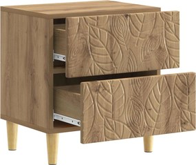 vidaXL Κομοδίνο 2 τεμ. Artisan Δρυς 43 x 34,5 x 48 εκ