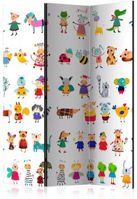 Διαχωριστικό με 3 τμήματα - Cartoon Pets [Room Dividers] 135x172