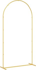 vidaXL Αψίδα Γάμου Χρυσό 100 x 39 x 200 εκ. Ατσάλι