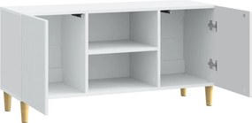 vidaXL Ντουλάπι TV Λευκό 102 x 34,5 x 50 εκ. Επεξεργασμένο Ξύλο
