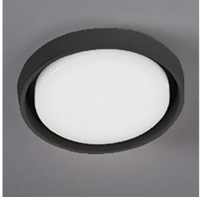 Πλαφονιέρα Φωτιστικό Οροφής LED 30W IP54 3000K Alu Zafferano LD0132G3 Γκρι