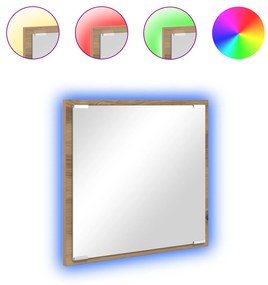 vidaXL LED Καθρέφτης Μπάνιο Ξυλεία Δρυός 40x8.5x37 εκ Επεξεργασμένο Ξύλο