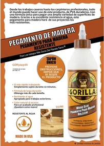 Κοτσίδα Gorilla Glue Ξύλο 532 ml Λευκό