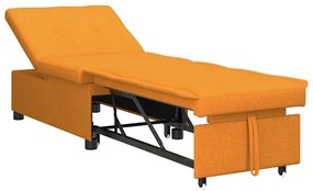 vidaXL Κρεβάτι καναπές Σκούρο κίτρινο 194 x 67 x 37 εκ ύφασμα