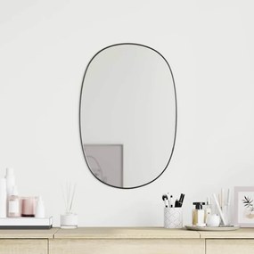 vidaXL Καθρέφτης Τοίχου Μαύρος 60x40 εκ.