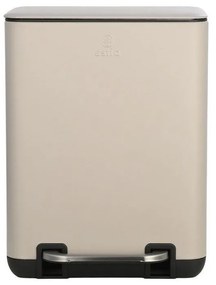 Κάδος Απορριμμάτων Cubic Soft Close 02-20972 6lt Taupe Estia Metal