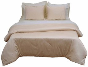 Παπλωματοθήκη Υπέρδιπλη (220x240) Anna Riska Luxury Bicolour Beige/Ivory
