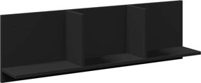 vidaXL Ντουλάπι Τοίχου Μαύρο 100x16,5x30 εκ. από Επεξεργασμένο Ξύλο