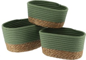 Καλάθια Αποθήκευσης (Σετ 3τμχ) T-D Rectangular Khaki 84164149