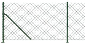 Συρματόπλεγμα Περίφραξης Πράσινο 1,1x10 μ. με Βάσεις Φλάντζα - Πράσινο