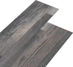 vidaXL Πλάκες Δαπέδου 18 pcs Γκρι 5,26 τ.μ. PVC