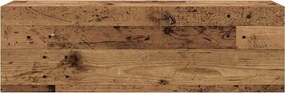 vidaXL Ντουλάπι τοίχου μπάνιου Παλιό ξύλο 100x25x30 cm