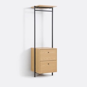 Μονάδα ντουλάπας με κρεμάστρα και 2 συρτάρια, Talist