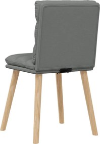 vidaXL Καρέκλες Τραπεζαρίας 6 τεμ Σκ. Γκρι Υφασμάτινες