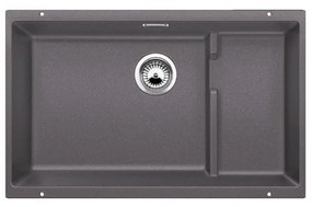 Blanco Subline-U 700-U Level Rock Grey SILGRANIT™ PuraDur™ Γρανιτένιος Νεροχύτης Υποκαθήμενος με 1 Γούρνα 73x46 cm