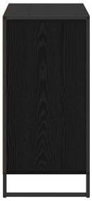 vidaXL Πλαϊνό γραφείο Μαύρη Οξυά 79 x 36 x 75.5 εκ. Επεξεργασμένο ξύλο