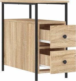 vidaXL Κομοδίνα 2 τεμ. Sonoma Δρυς 30 x 60 x 60 εκ. από Επεξεργ. Ξύλο