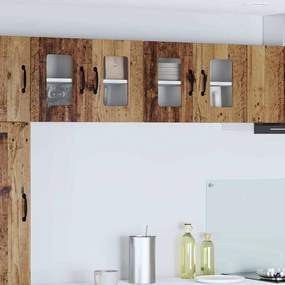 vidaXL Κρεμαστό ντουλάπι κουζίνας 2 pcs Παλιό Ξύλο 60 x 31 x 40 εκ