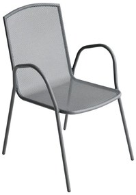 ZITA PLUS FACTORY ΑΝΘΡΑΚΙ ΜΕΤΑΛΛΙΚΗ ΠΟΛΥΘΡΟΝΑ 56Χ59Χ88εκ.24.0084