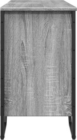 vidaXL Ντουλάπι Νιπτήρα Μπάνιου Γκρι Sonoma 91x35x60 εκ. Επεξ. Ξύλο