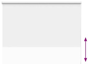 Ρολέρ Μπλακάουτ Λευκό 140x130 εκ. Πλάτος υφάσματος 136,6 εκ. - Λευκό