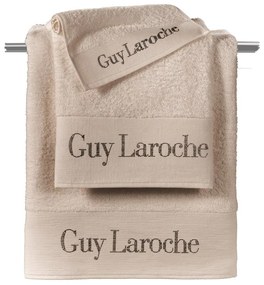 Πετσέτες Futura Σετ 3τμχ Natural Guy Laroche Σετ Πετσέτες 100% Cotton