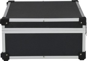 vidaXL Βαλίτσα Εργαλείων Μαύρη 46 x 33 x 16 εκ. Αλουμινίου