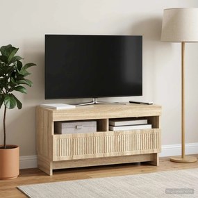 vidaXL Ντουλάπα LED Τηλεόρασης Sonoma Δρυς Επεξεργασμένο Ξύλο