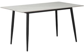 Τραπεζαρία Azori-Gustas pakoworld σετ 5τεμ sintered stone-μαύρο-ανθρακί 120x60x75εκ