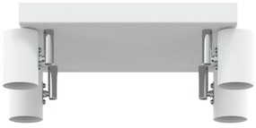 vidaXL Ceiling Spotlight 4 Way Adjustable Λευκό E27