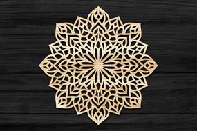 Intra απο ξύλο plywood 3mm-4mm πάχος Τρισδιάστατη Mandala Δίασταση 30x30 cm INTRAFABR-69582588