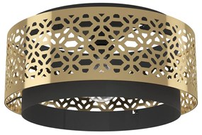 Φωτιστικό Οροφής Eglo 43979 SANDBACH Μαύρο Ματ (Black Mat)|Μπρούτζινο (φυσικό) (Brass natural)