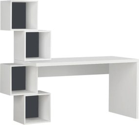 Γραφείο εργασίας Balance Megapap χρώμα λευκό 153,5x60x140εκ
