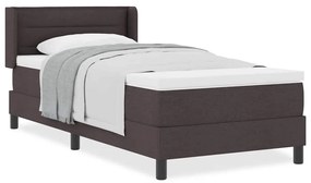 vidaXL Κρεβάτι box spring με στρώμα με στρώμα Σκούρο Καφέ 80 x 200 cm
