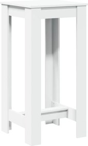 vidaXL Τραπέζι Μπαρ Λευκό 51x50x103,5 εκ. Επεξ. Ξύλο