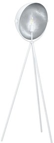 Φωτιστικό Δαπέδου Darnius 98457 White-Silver Eglo Μέταλλο
