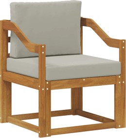 vidaXL Εξωτερικός καναπές Στερεό Ξύλο Ακακίας και Πολυεστέρ