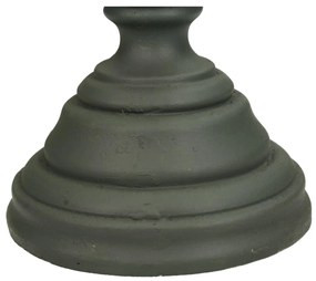 Κηροπήγιο ArteLibre Γκρι Polyresin 15x15x55cm