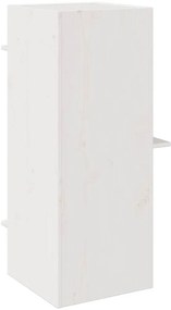 vidaXL Σπίτι για γάτες Λευκό 43x43x90 cm από μασίφ ξύλο πεύκο