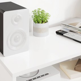vidaXL Ντουλάπι TV Λευκό 60 x 35 x 40 εκ. Επεξεργασμένο ξύλο
