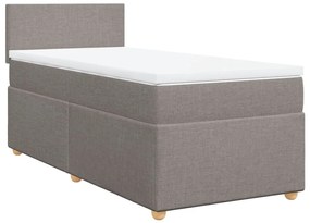 ΚΡΕΒΑΤΙ BOXSPRING ΜΕ ΣΤΡΩΜΑ TAUPE 100 X 200 ΕΚ. ΥΦΑΣΜΑΤΙΝΟ 3288888