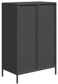 Ντουλάπι Μαύρο 68x39x103,5 εκ. από Χάλυβα - Μαύρο