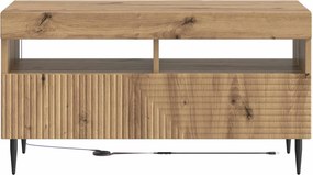 vidaXL Ντουλάπα LED Τηλεόρασης Artisan Δρυς Επεξεργασμένο Ξύλο