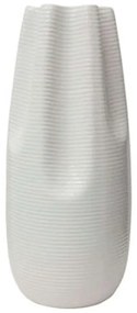 Βάζο Τσαλακωτό 15-00-21305-35 Φ13x33cm White Marhome Κεραμικό