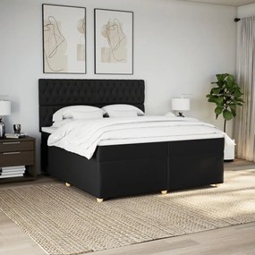 ΚΡΕΒΑΤΙ BOXSPRING ΜΕ ΣΤΡΩΜΑ ΜΑΥΡΟ 200X200 ΕΚ. ΥΦΑΣΜΑΤΙΝΟ 3291396