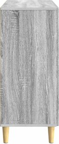 vidaXL Πλαϊνό γραφείο Γκρι Sonoma 89 x 34,5 x 80 εκ Επεξεργασμένο Ξύλο