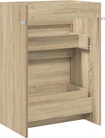 vidaXL Ντουλάπι Κάτω από τον Νιπτήρα Sonoma Δρυς 56 x 37,5 x 81 εκ
